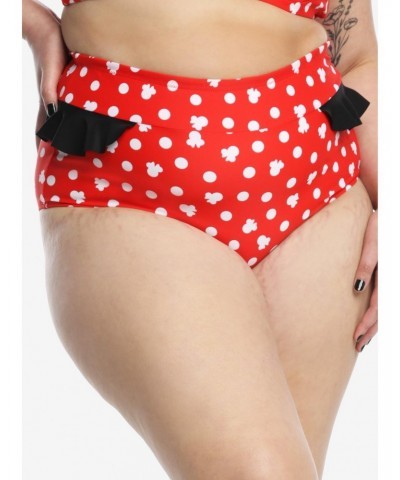 Disney Minnie Mouse Ruffled High-Waisted Swim Bottoms Plus Size $4.96 Bottoms