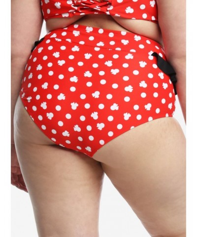 Disney Minnie Mouse Ruffled High-Waisted Swim Bottoms Plus Size $4.96 Bottoms