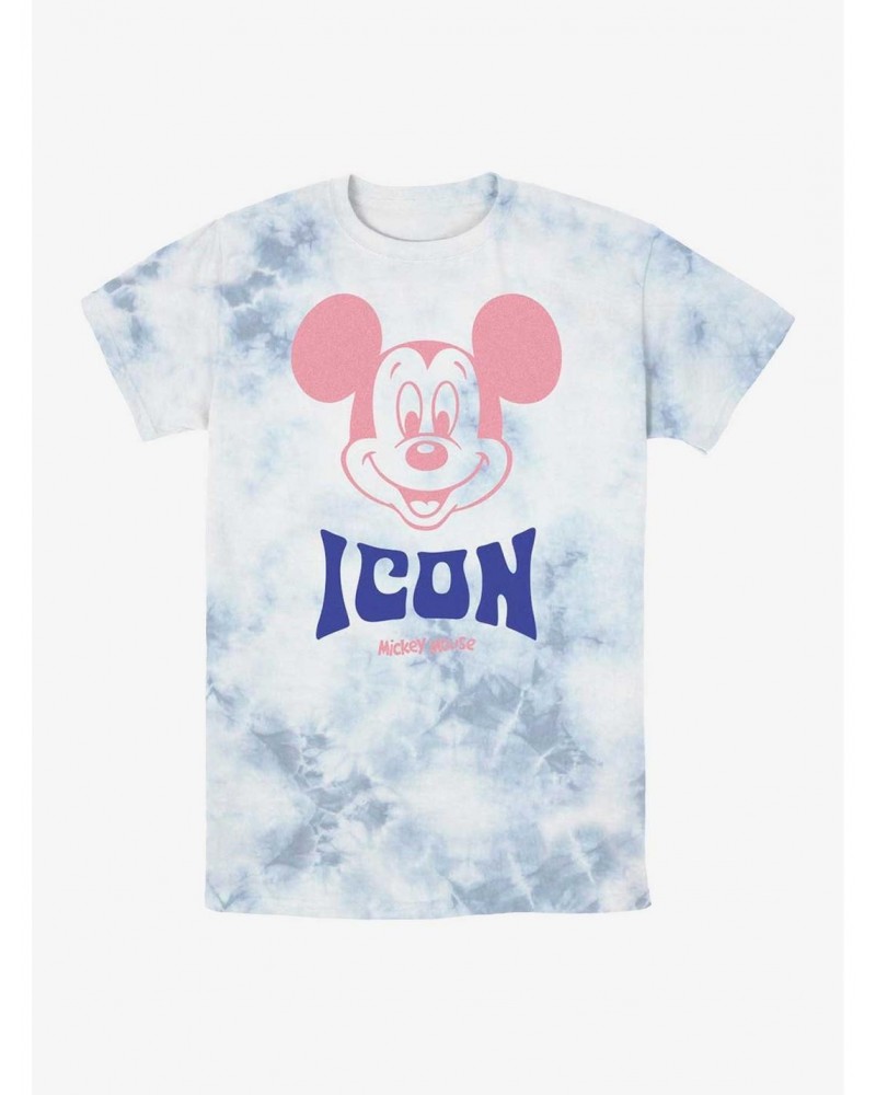 Disney Mickey Mouse Mickey Icon Tie-Dye T-Shirt $8.29 T-Shirts