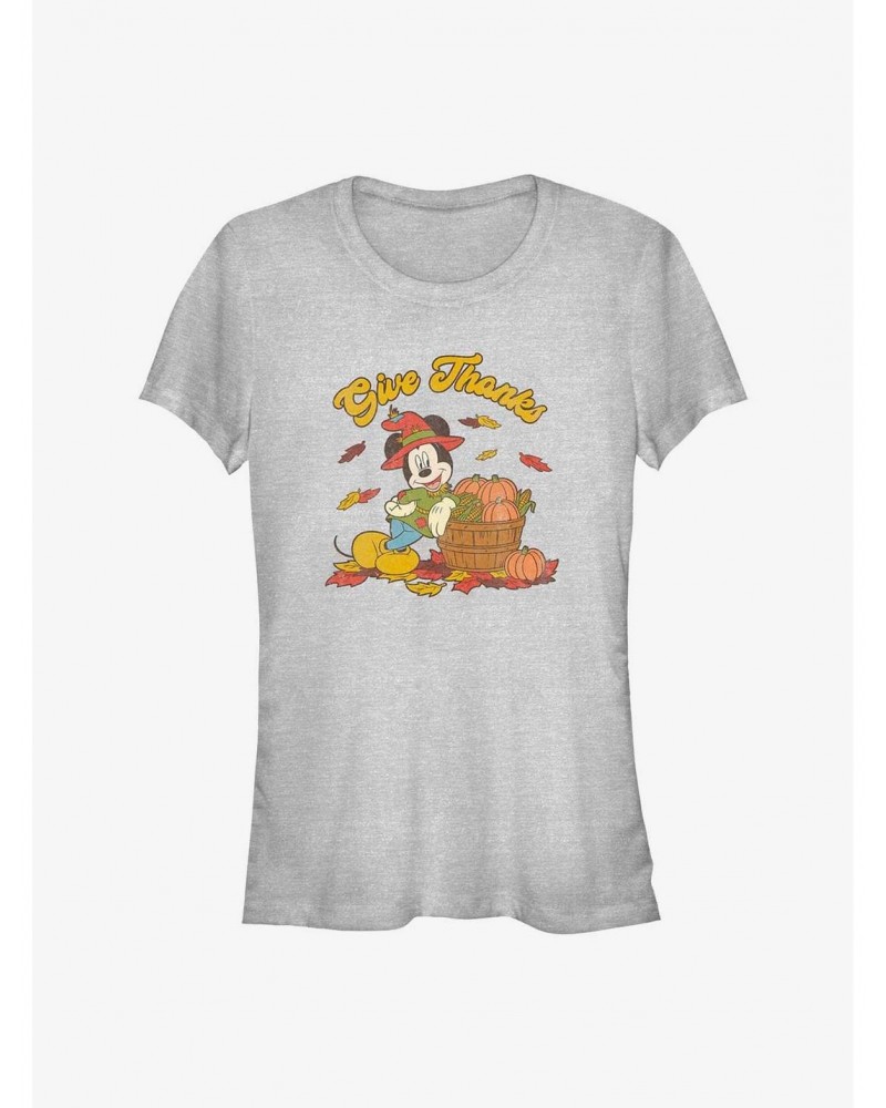 Disney Mickey Mouse Thankful Mouse Girls T-Shirt $9.16 T-Shirts