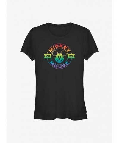 Disney Mickey Mouse Mickey Badge Pride T-Shirt $7.17 T-Shirts