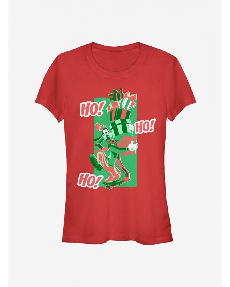 Disney Goofy Ho! Ho! Ho! Holiday Classic Girls T-Shirt $7.77 T-Shirts