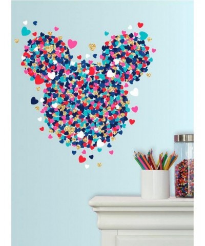 Disney Mickey Mouse Heart Confetti Peel & Stick Giant Wall Decal $8.76 Decals