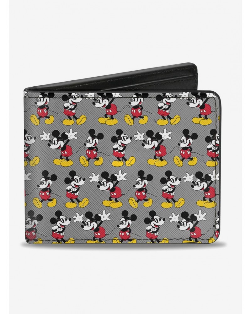 Disney Mickey Mouse Nerdy Poses Bi-Fold Wallet $5.86 Wallets