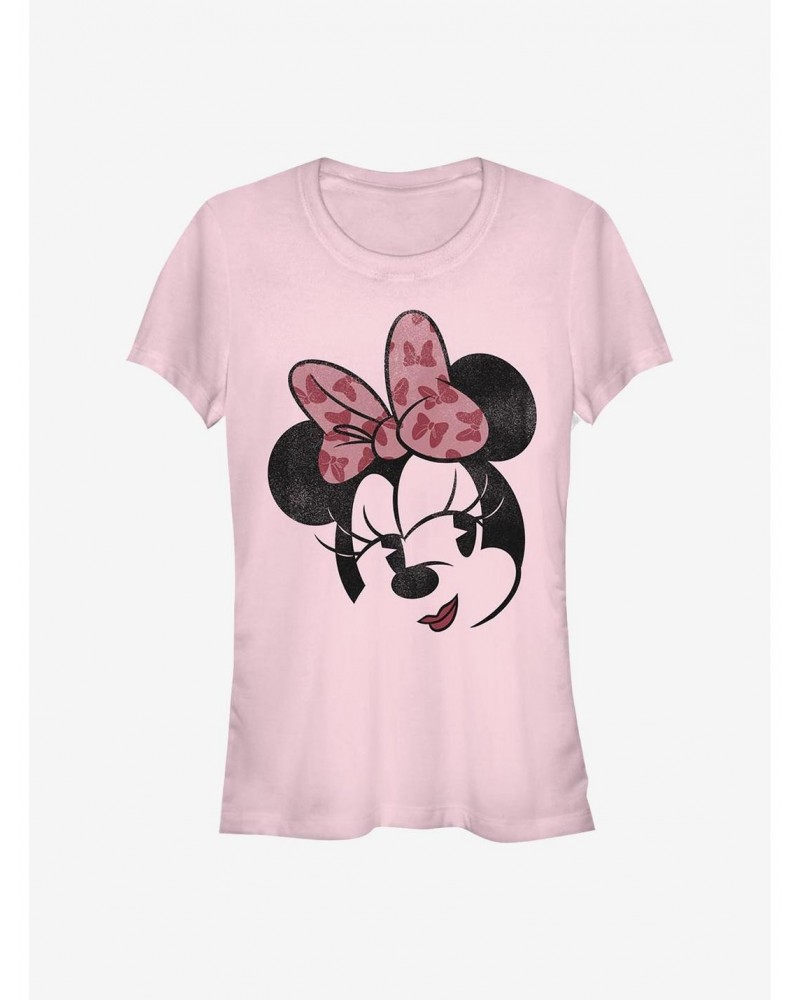 Disney Minnie Mouse Minnie Face Girls T-Shirt $6.37 T-Shirts