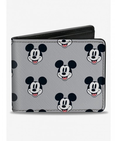 Disney Mickey Mouse Smiling Face Monogram Bifold Wallet $10.45 Wallets