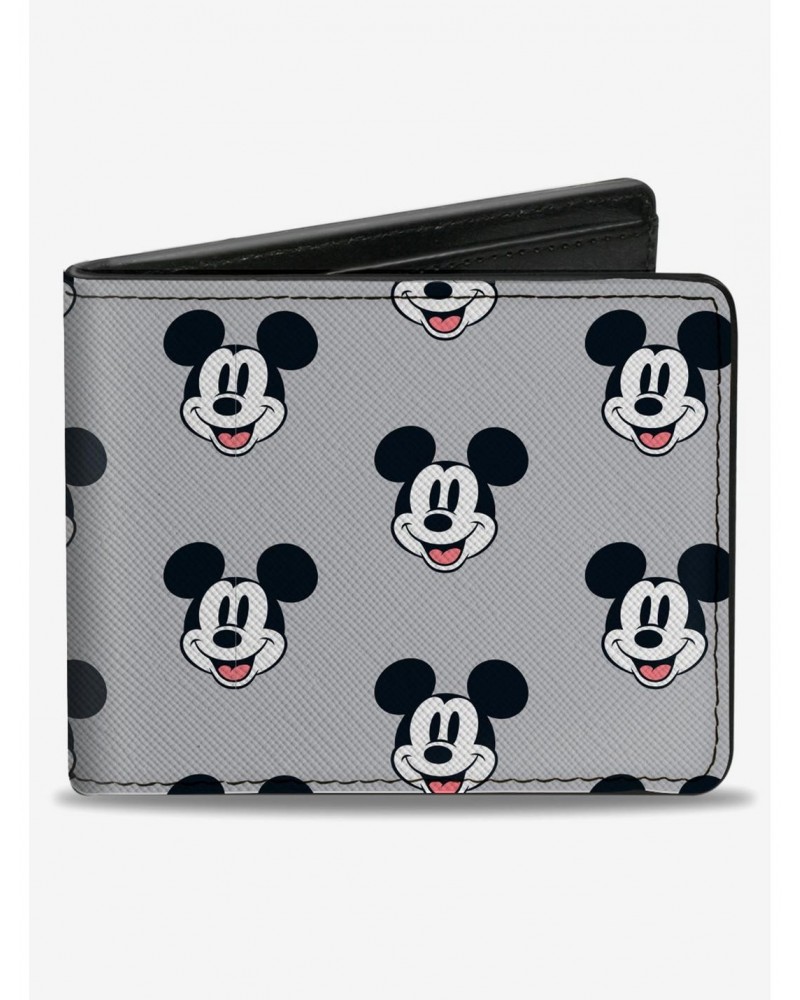 Disney Mickey Mouse Smiling Face Monogram Bifold Wallet $10.45 Wallets