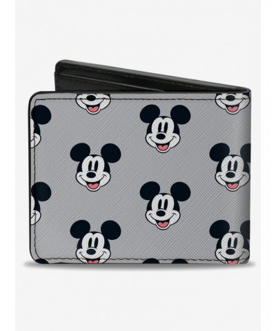 Disney Mickey Mouse Smiling Face Monogram Bifold Wallet $10.45 Wallets