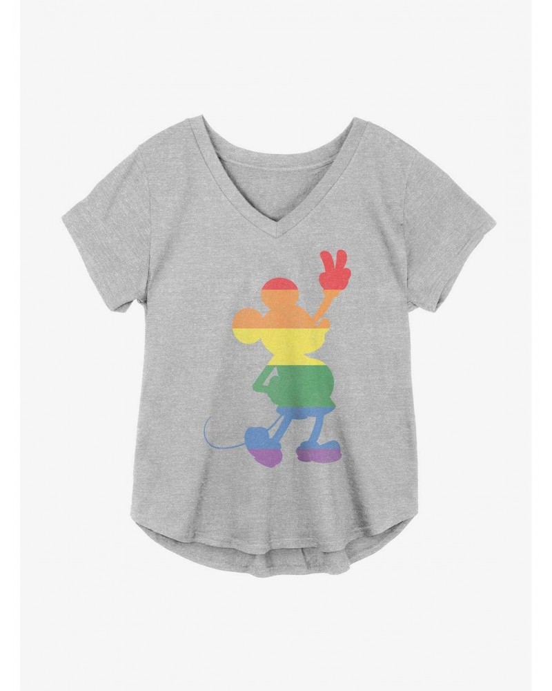 Disney Mickey Mouse Pride Love Is Love Girls Plus Size T-Shirt $9.94 T-Shirts