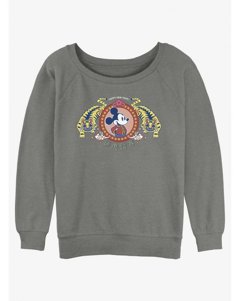 Disney Mickey Mouse Tiger King Girls Slouchy Sweatshirt $14.76 Sweatshirts