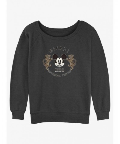 Disney Mickey Mouse Spirit of Tiger Girls Slouchy Sweatshirt $10.04 Sweatshirts