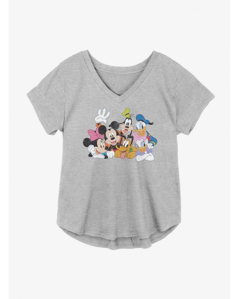 Disney Mickey Mouse Group Girls Plus Size T-Shirt $9.02 T-Shirts