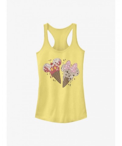 Disney Mickey Mouse Mickey Minnie Cones Girls Tank $7.57 Tanks