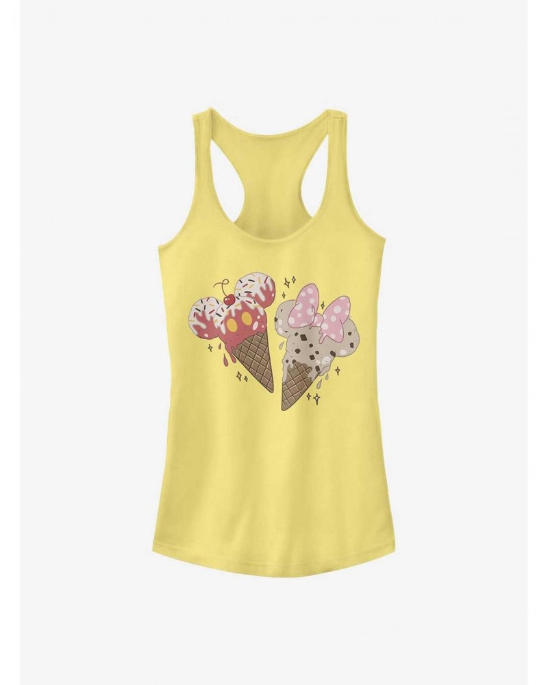 Disney Mickey Mouse Mickey Minnie Cones Girls Tank $7.57 Tanks