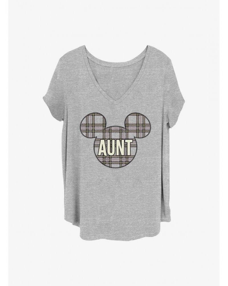 Disney Mickey Mouse Aunt Holiday Patch Girls T-Shirt Plus Size $8.55 T-Shirts