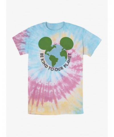 Disney Mickey Mouse Be Kind To Our Planet Tie Dye T-Shirt $8.50 T-Shirts