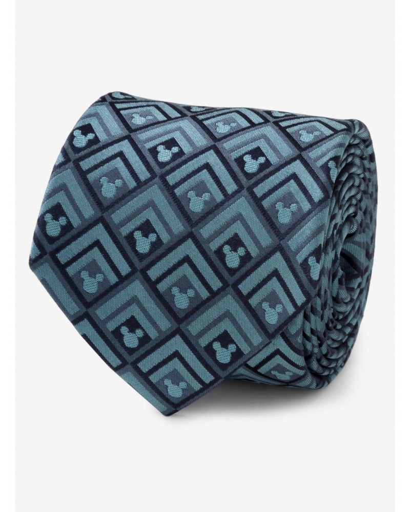 Disney Mickey Mouse Mickey Diamond Teal Tie $29.95 Ties