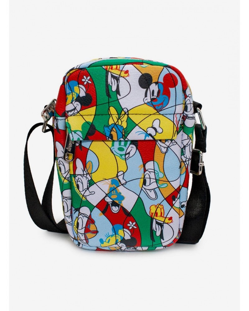 Disney Mickey Mouse The Sensational Six Vegan Leather Crossbody Bag $17.45 Bags