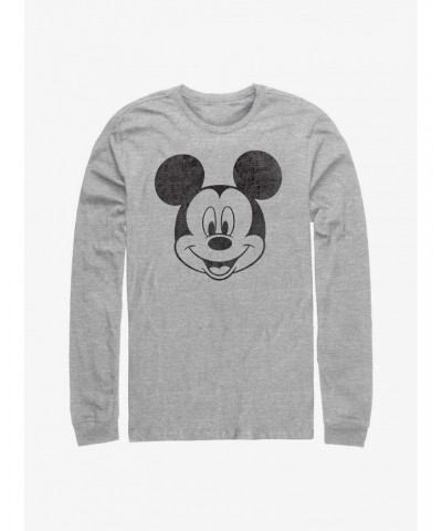 Disney Mickey Mouse Face Long-Sleeve T-Shirt $10.00 T-Shirts