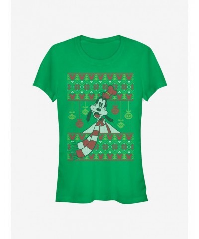 Disney Goofy Ornament Holiday Sweater Classic Girls T-Shirt $8.17 T-Shirts