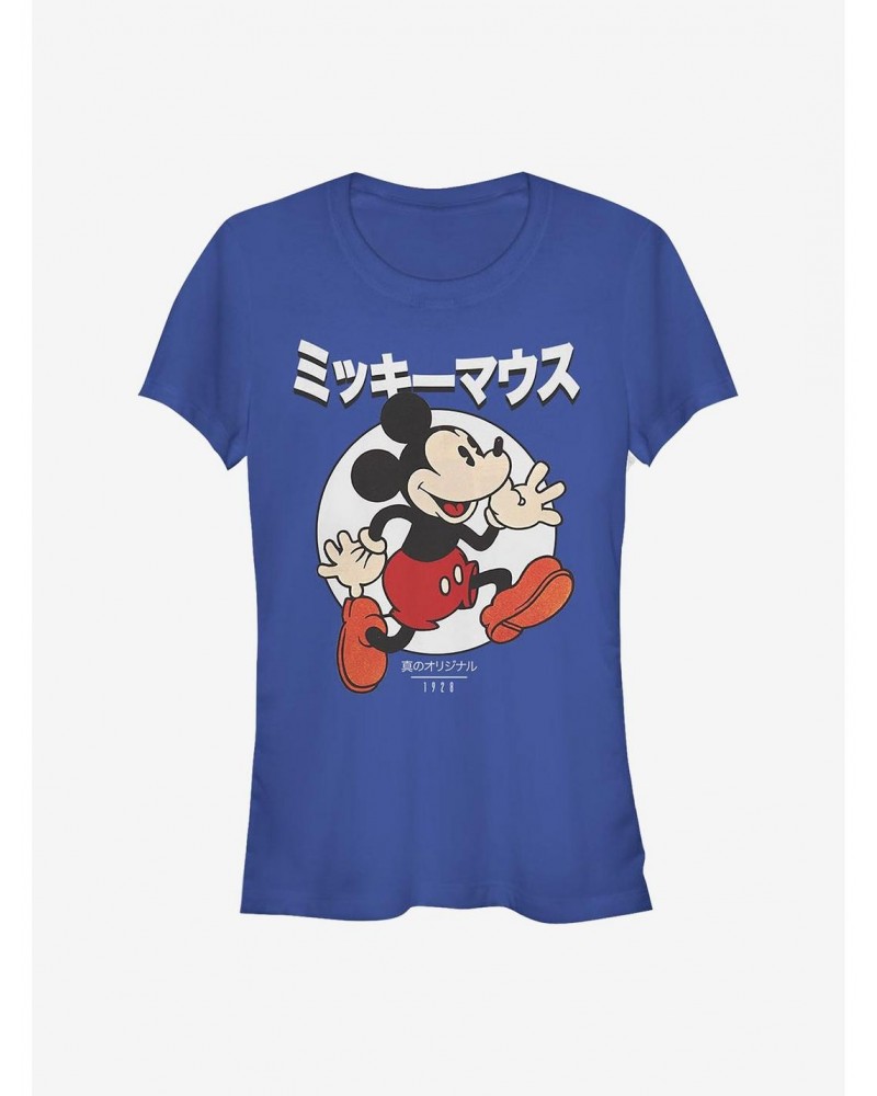 Disney Mickey Mouse Comic Japanese Text Girls T-Shirt $7.37 T-Shirts