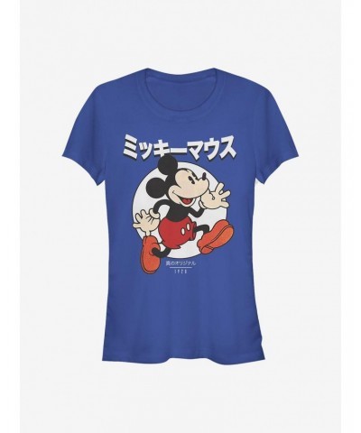 Disney Mickey Mouse Comic Japanese Text Girls T-Shirt $7.37 T-Shirts