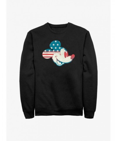 Disney Mickey Mouse Americana Flag Fill Sweatshirt $9.74 Sweatshirts