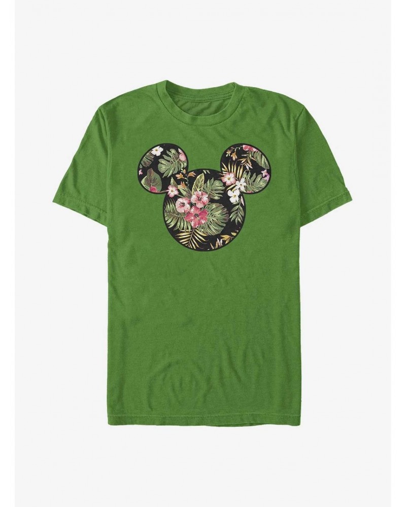 Disney Mickey Mouse Floral Mickey T-Shirt $8.03 T-Shirts