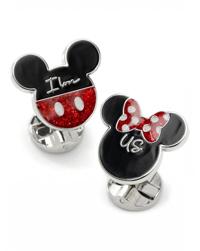 Disney Mickey Mouse & Minnie "I Love Us" Cufflinks $30.76 Cufflinks