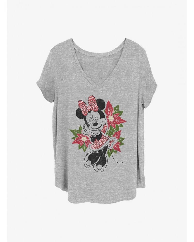 Disney Minnie Mouse Christmas Minnie Girls T-Shirt Plus Size $11.33 T-Shirts