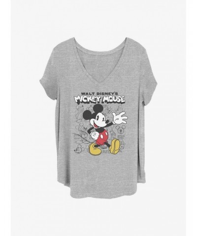 Disney Mickey Mouse Sketchbook Girls T-Shirt Plus Size $8.09 T-Shirts