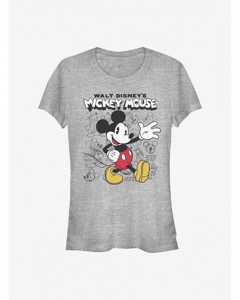 Disney Mickey Mouse Sketchbook Girls T-Shirt $9.96 T-Shirts