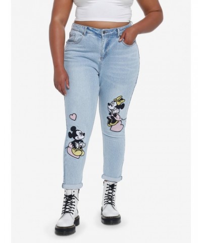 Her Universe Disney Mickey Mouse & Minnie Mouse Mom Jeans Plus Size $19.65 Jeans