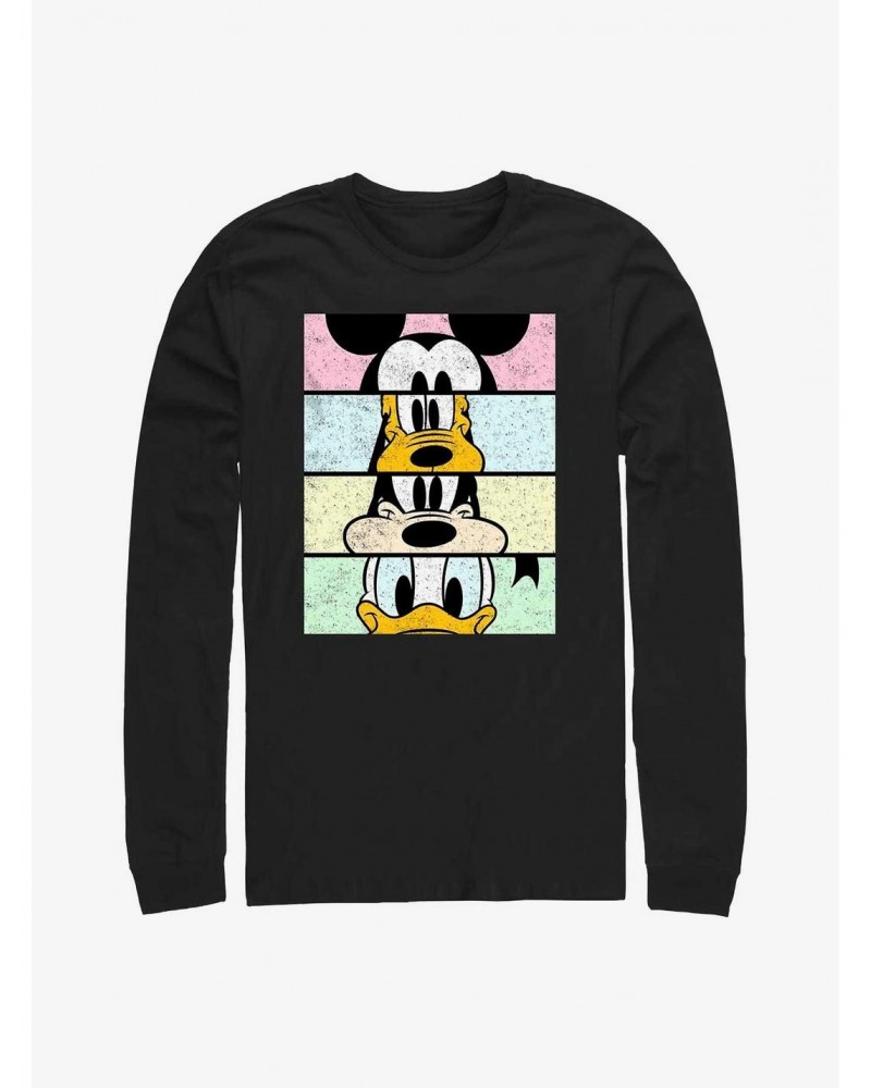 Disney Mickey Mouse Crew Eyes Closeup Long-Sleeve T-Shirt $8.69 T-Shirts