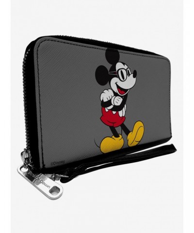 Disney Mickey Mouse Glasses Zip Around Wallet $14.66 Wallets