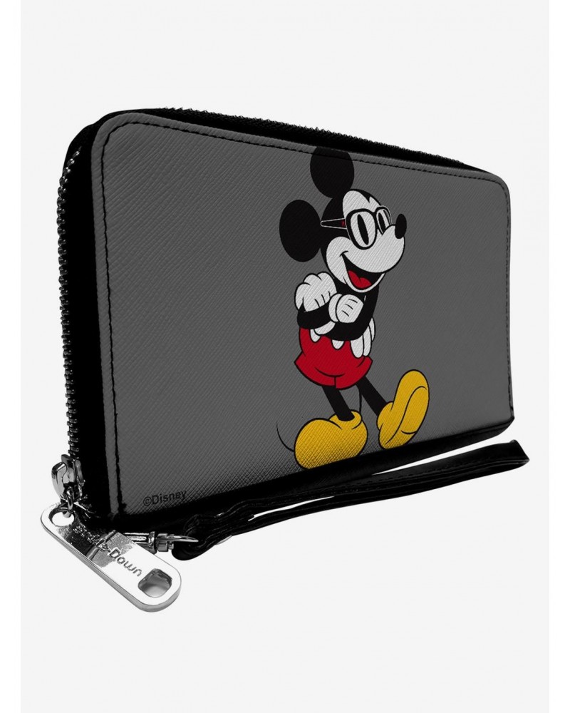 Disney Mickey Mouse Glasses Zip Around Wallet $14.66 Wallets