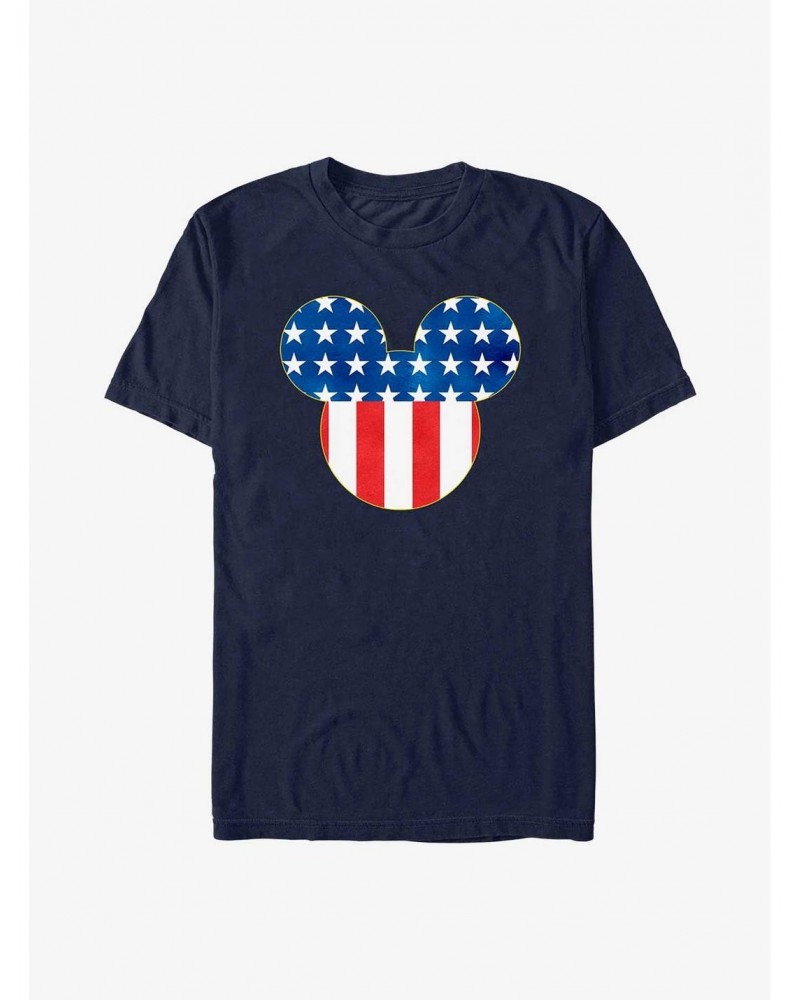 Disney Mickey Mouse Patriotic Mouse Ears T-Shirt $7.84 T-Shirts