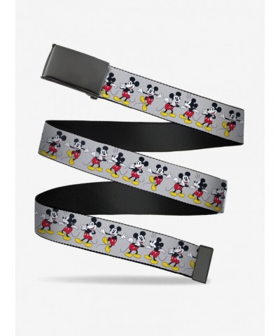 Disney Mickey Mouse Poses Gray Clamp Belt $9.45 Belts