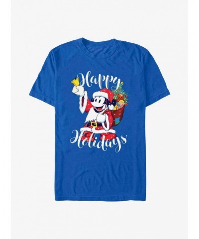 Disney Mickey Mouse Happy Holidays Santa Mickey T-Shirt $5.93 T-Shirts