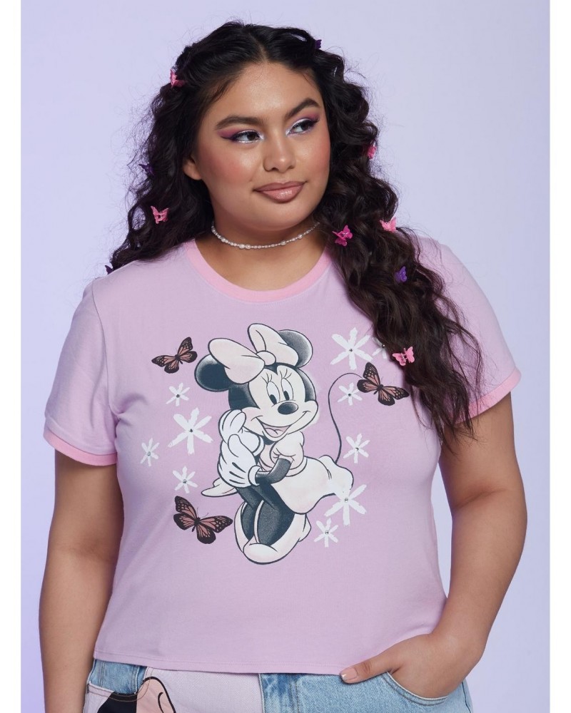 Her Universe Disney Minnie Mouse Y2K Girls Baby T-Shirt Plus Size $14.07 T-Shirts