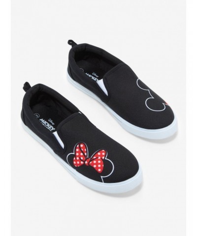 Disney Mickey Mouse & Minnie Mouse Slip-On Sneakers $19.31 Sneakers