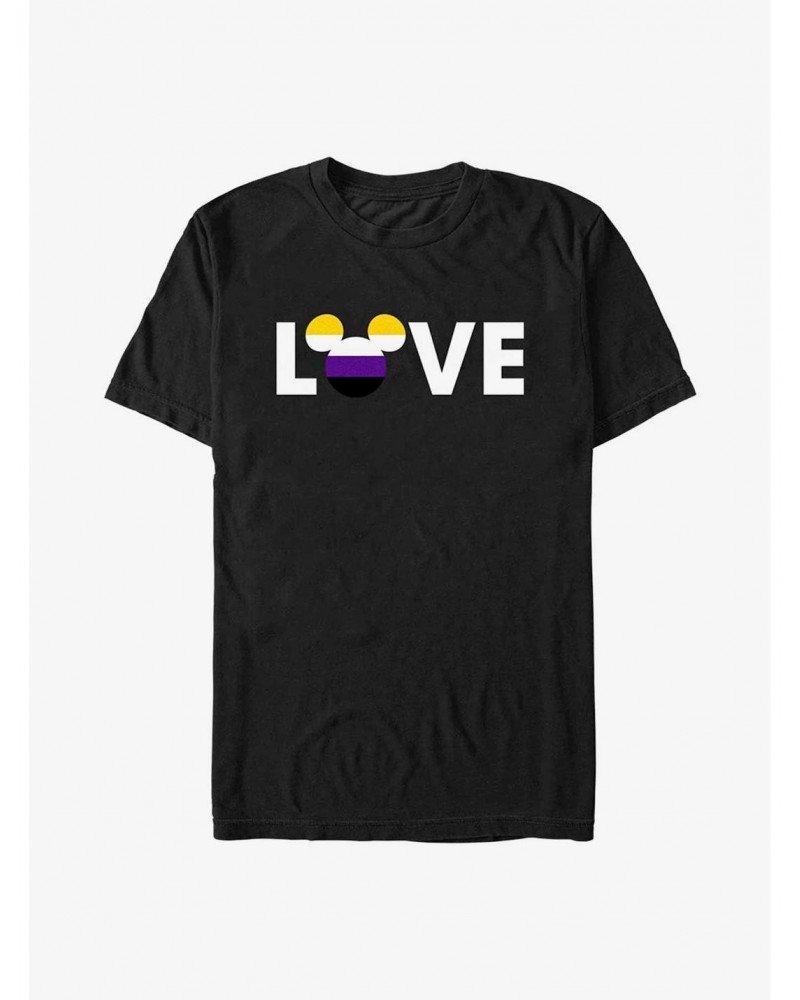 Disney Mickey Mouse Non-Binary Love Pride T-Shirt $8.03 T-Shirts