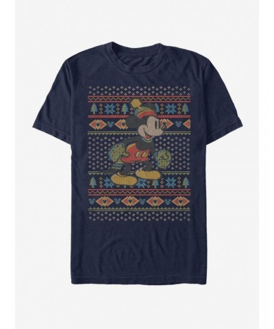 Disney Mickey Mouse Holiday Vintage Mickey Sweater T-Shirt $7.65 T-Shirts