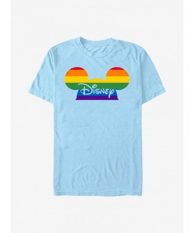 Disney Mickey Mouse Disney Rainbow Pride Hat T-Shirt $8.41 T-Shirts