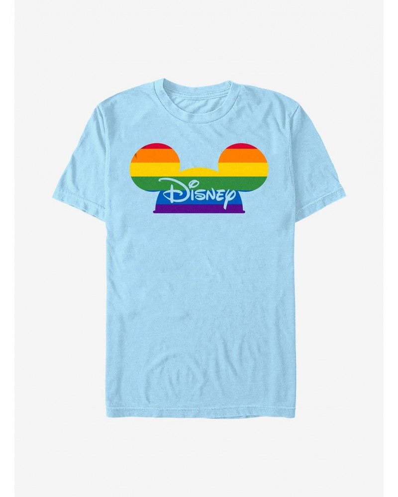 Disney Mickey Mouse Disney Rainbow Pride Hat T-Shirt $8.41 T-Shirts