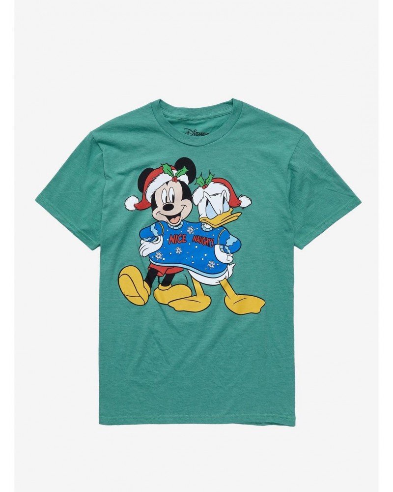 Disney Mickey Mouse & Donald Duck Holiday Sweater T-Shirt $3.45 T-Shirts