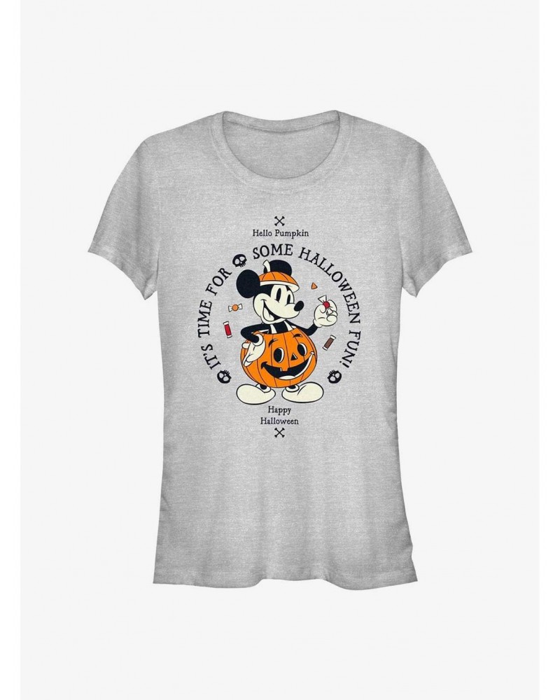 Disney Mickey Mouse Pumpkin Mickey Girls T-Shirt $9.36 T-Shirts