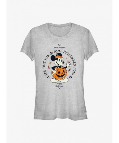 Disney Mickey Mouse Pumpkin Mickey Girls T-Shirt $9.36 T-Shirts