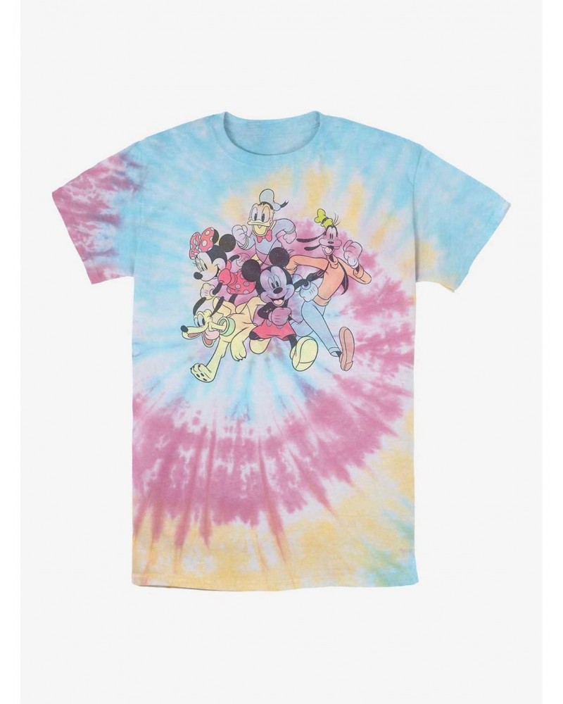 Disney Mickey Mouse Group Run Tie Dye T-Shirt $8.50 T-Shirts