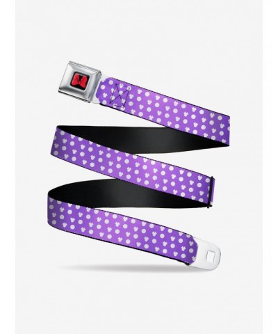 Disney Minnie Mouse Ears Monogram Dots Seatbelt Belt $10.96 Belts